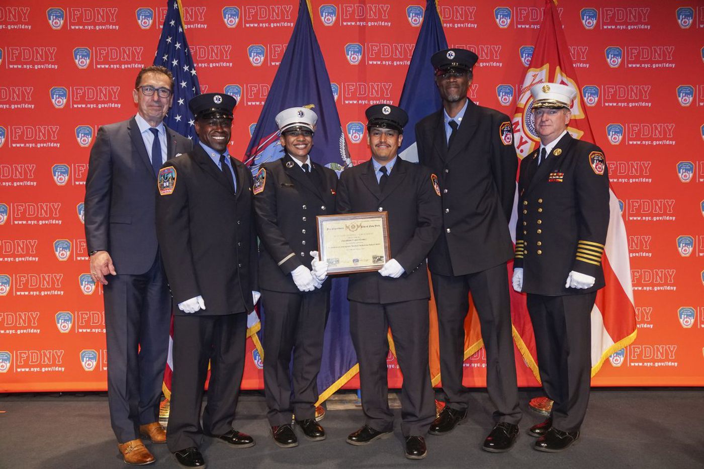 New FDNY EMT meets the first responders who saved his life, inspired